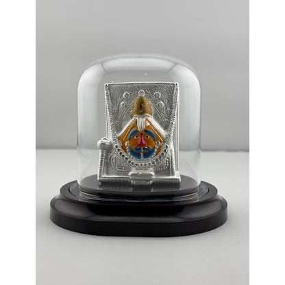 999 Pure Silver Salasar Balaji Idol in Protective Acrylic