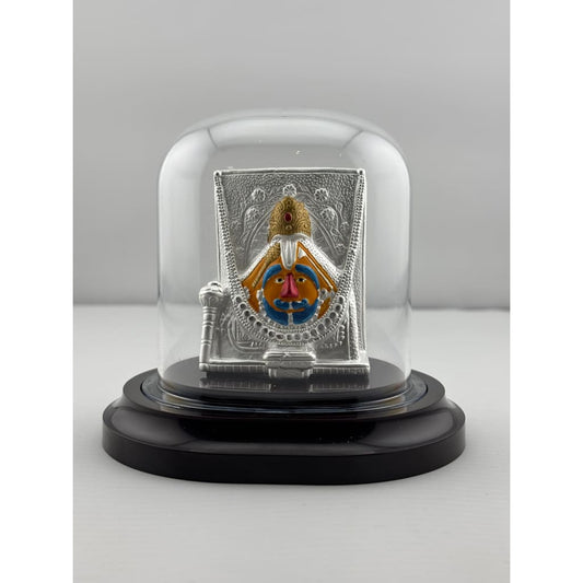 999 Pure Silver Salasar Balaji Idol in Protective Acrylic
