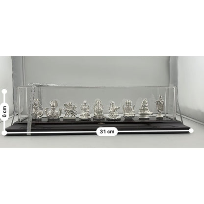 999 Pure Silver Set of 9 Hindu Deities 37gm – Divine Deity