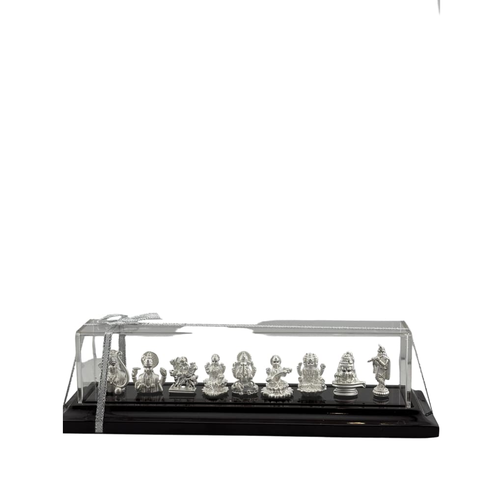 999 Pure Silver Set of 9 Hindu Deities 37gm – Divine Deity