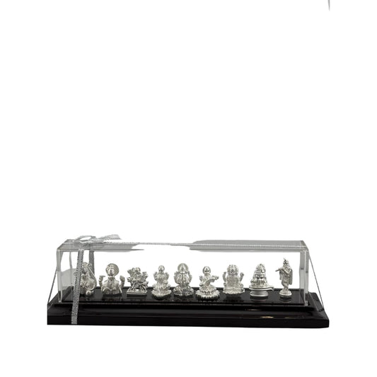 999 Pure Silver Set of 9 Hindu Deities 37gm – Divine Deity