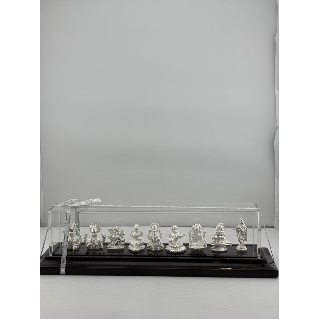 999 Pure Silver Set of 9 Hindu Deities 37gm – Divine Deity