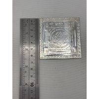 Load image into Gallery viewer, 999 Pure Silver Shri Kuber Yantra Plate – Sacred Geometry
