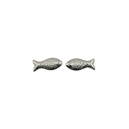 Silver Small Fish Idol Set of 2 – Auspicious Matsya Charm