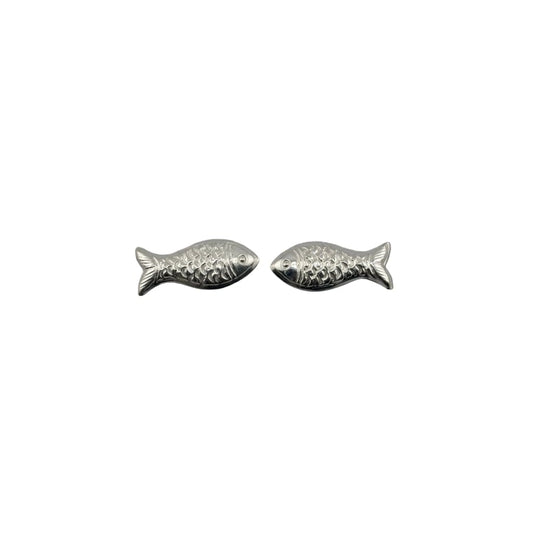 Silver Small Fish Idol Set of 2 – Auspicious Matsya Charm
