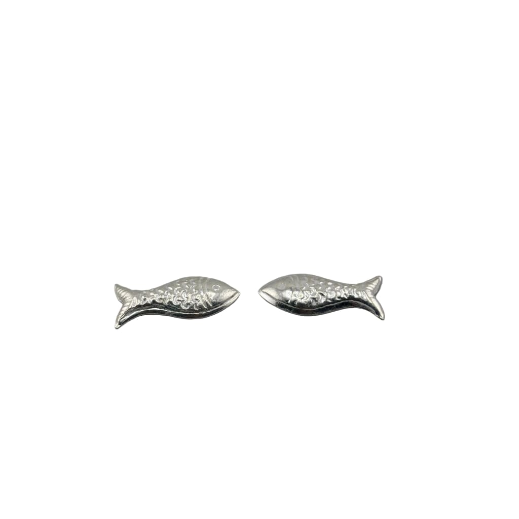 Silver Small Fish Idol Set of 2 – Auspicious Matsya Charm