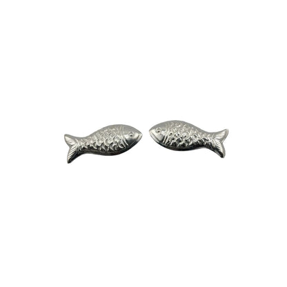 Silver Small Fish Idol Set of 2 – Auspicious Matsya Charm