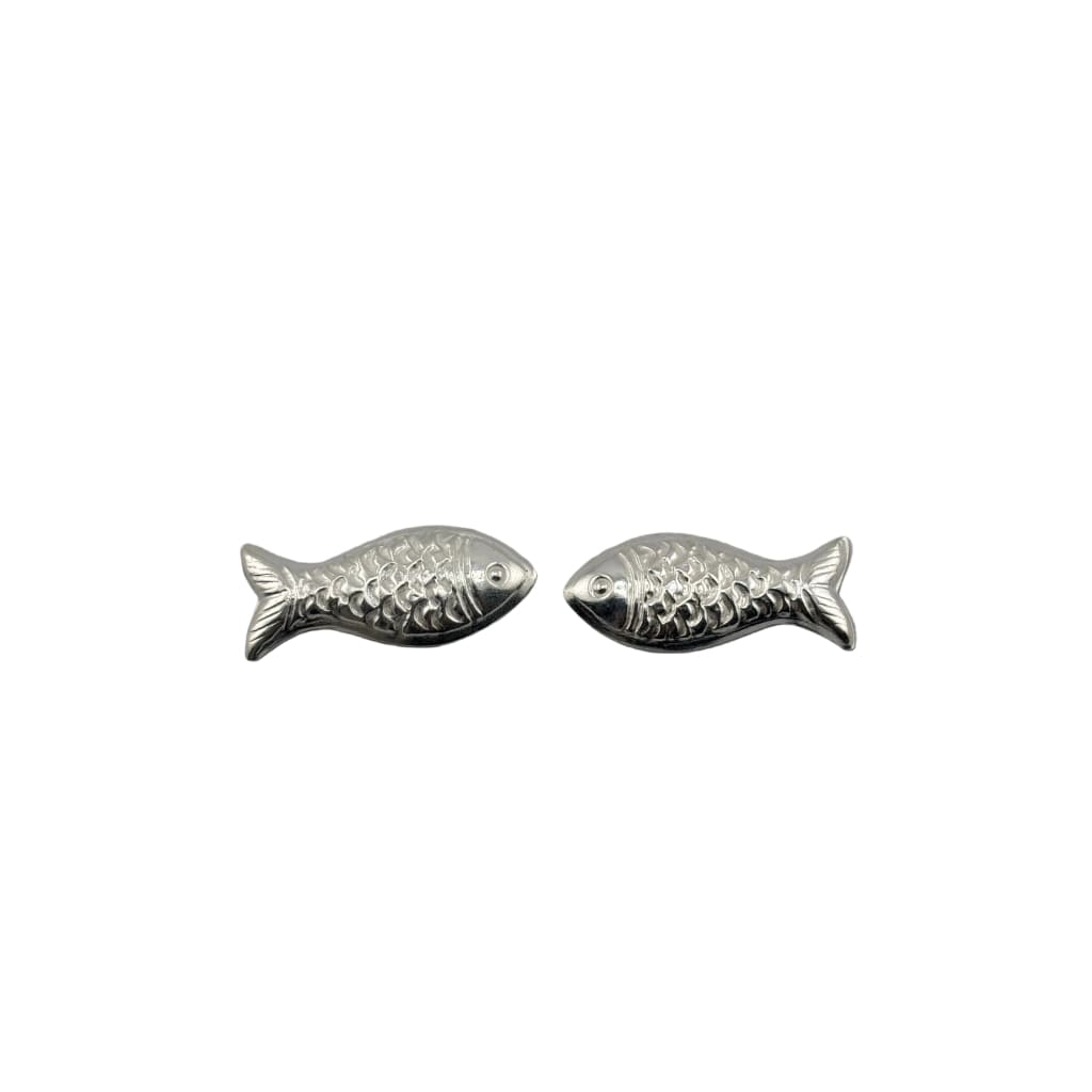 Silver Small Fish Idol Set of 2 – Auspicious Matsya Charm