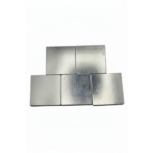 Silver Square Pooja Plates Set of 5 Handcrafted 48gm –