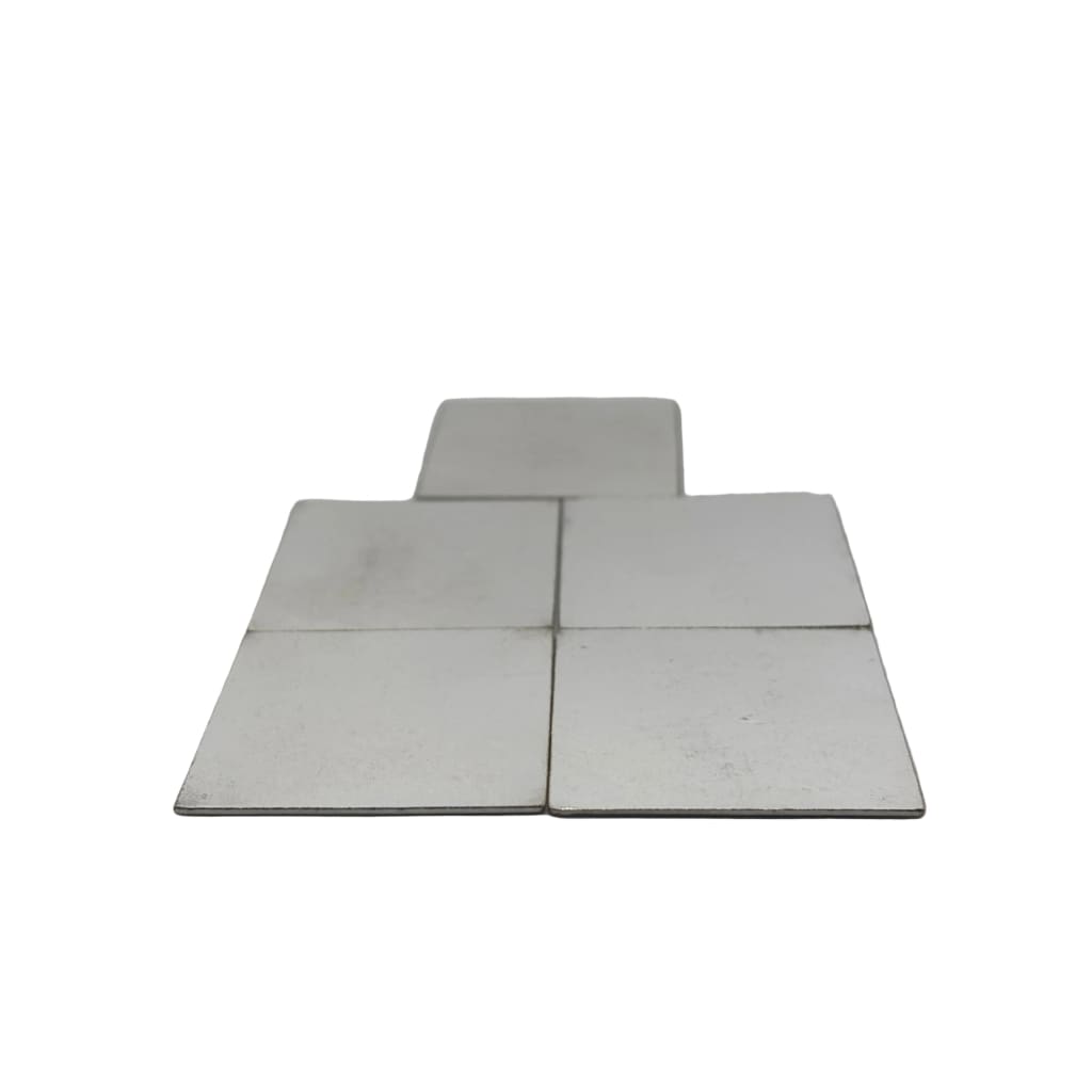 Silver Square Pooja Plates Set of 5 Handcrafted 52gm –