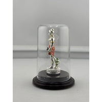 Load image into Gallery viewer, Swaminarayan silver idol left side view
