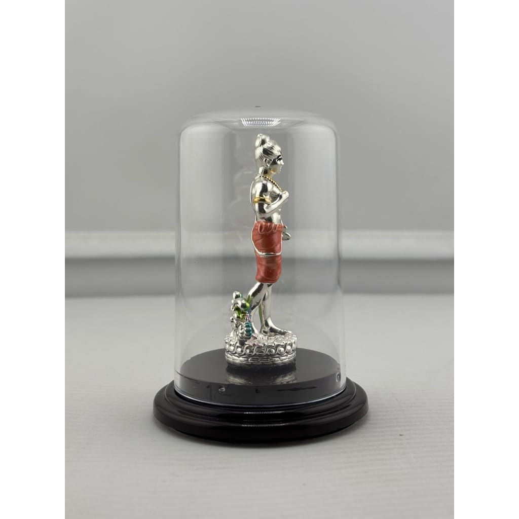 999 Pure Silver Swaminarayan Idol in Acrylic Dome