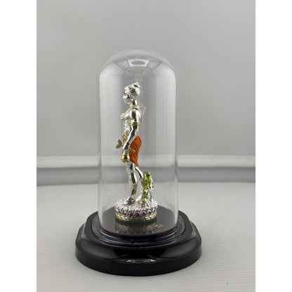 999 Pure Silver Swaminarayan Idol in Protective Acrylic