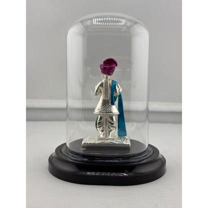 999 Pure Silver Swaminarayan Idol in Protective Acrylic