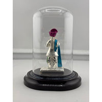 Load image into Gallery viewer, Back view of 999 pure silver Swaminarayan idol
