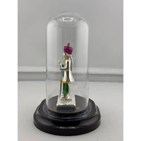 Load image into Gallery viewer, Alternate side view of 999 pure silver Swaminarayan idol

