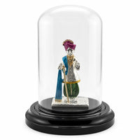 Load image into Gallery viewer, 999 pure silver Swaminarayan idol in protective acrylic dome
