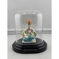 Load image into Gallery viewer, Swaminarayan silver idol front view

