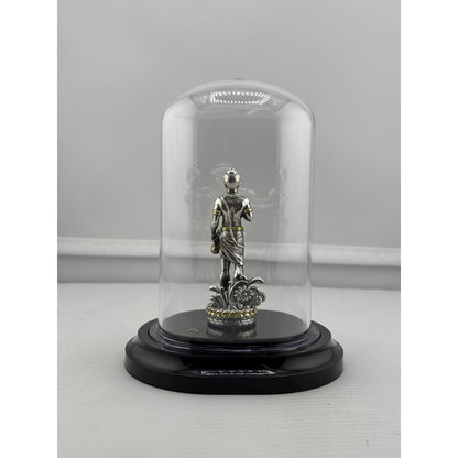 999 Pure Silver Swaminarayan Idol in Protective Acrylic