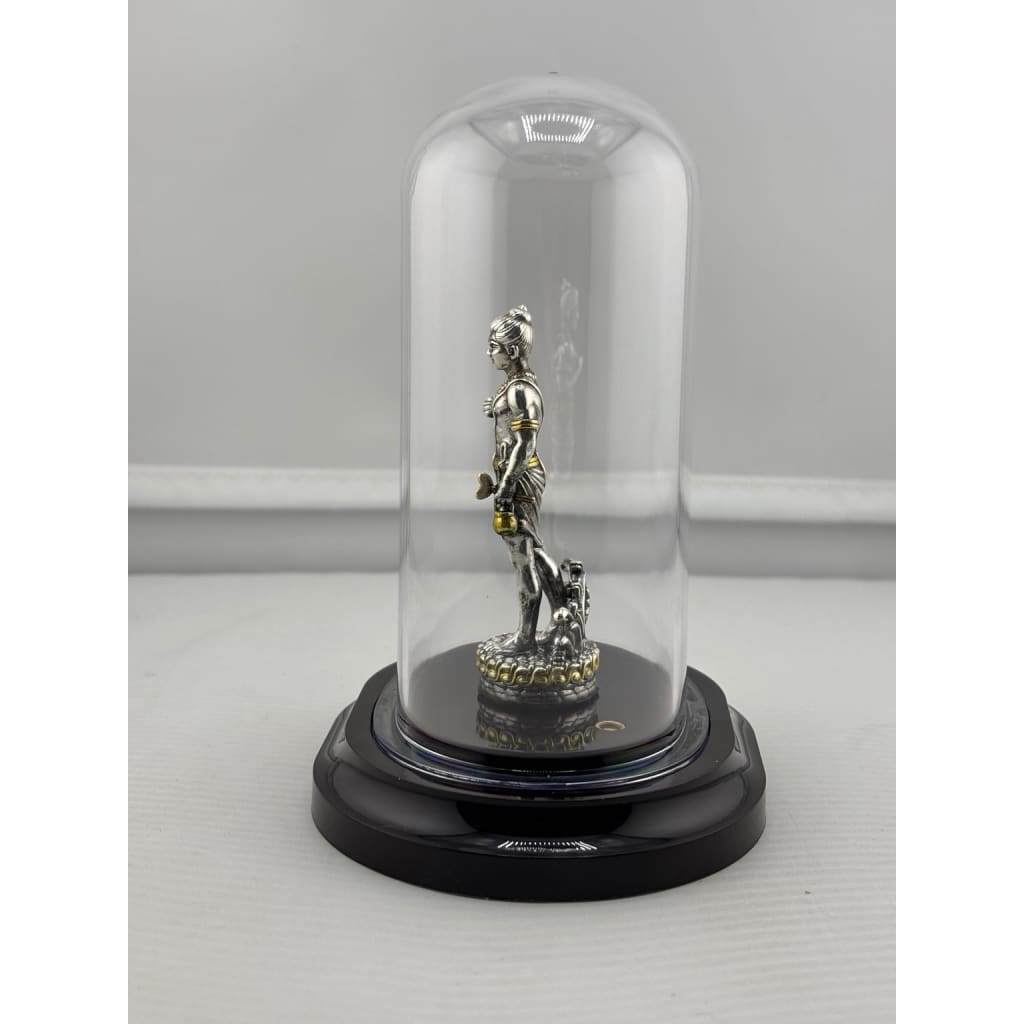 999 Pure Silver Swaminarayan Idol in Protective Acrylic