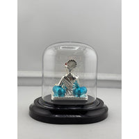 Load image into Gallery viewer, Swaminarayan silver idol rear view
