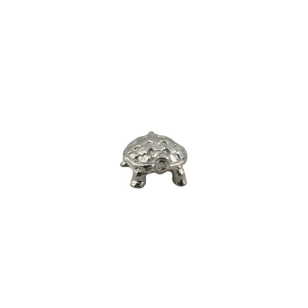 Silver Turtle Figurine 22gm - Auspicious Kachua/Tortoise