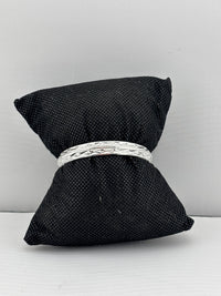 Load image into Gallery viewer, Oxidised Pattern Silver Kada – 925 Sterling Silver Engraved Bracelet Traditional Textured
