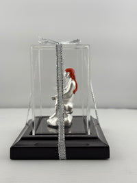 Load image into Gallery viewer, 999 Pure Silver Sai Baba Idol 9gm in Protective Acrylic Dome – Divine Shirdi Sai Murti for Temple &amp; Gifting
