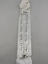 Load image into Gallery viewer, Figaro Silver Chain in 925 Sterling Silver | Italian Link Necklace
