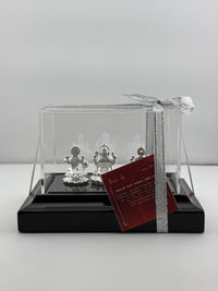 Load image into Gallery viewer, 999 Pure Silver Ganesh, Lakshmi &amp; Saraswathi Idol 17.75 gm
