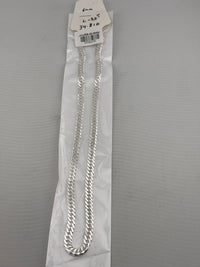 Load image into Gallery viewer, Japanese Curb Silver Chain in 925 Sterling Silver | Sleek Flat Link Chain Necklace
