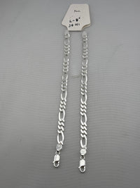 Load image into Gallery viewer, 925 Sterling Silver Figaro Chain Bracelet – Italian Link
