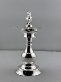Load image into Gallery viewer, Silver Diya 48gm – Traditional Pooja Lamp for Temple &amp; Festivals
