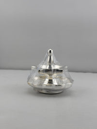 Load image into Gallery viewer, Silver Diya Design 2 36gm – Traditional Pooja Lamp for Temple &amp; Festivals

