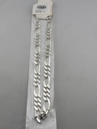 Load image into Gallery viewer, Figaro Silver Chain in 925 Sterling Silver | Italian Link Necklace

