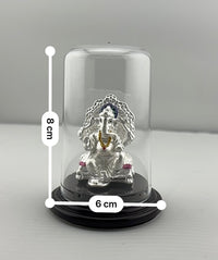 Load image into Gallery viewer, 999 Pure Silver Ganesha Idol 11gm – Ganpati Murti for Home Mandir &amp; Gifting
