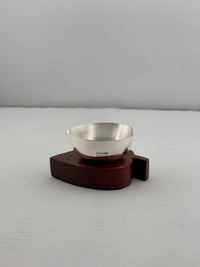 Load image into Gallery viewer, Silver Leaf-Shaped Diya 15gm – Traditional Pooja Lamp for Temple &amp; Festivals
