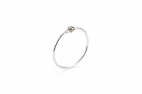 Load image into Gallery viewer, Kids Ball End Silver Kada – 925 Sterling Silver Baby Kada Bracelet with Designer Caps
