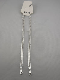 Load image into Gallery viewer, Silver Japanese Curb Link Bracelet 925 – Flat Chain | 6mm

