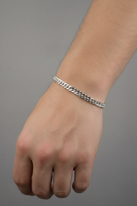 Load image into Gallery viewer, Silver Japanese Curb Link Bracelet 925 – Flat Chain | 6mm

