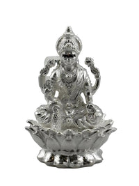 Load image into Gallery viewer, Silver Maa Lakshmi Idol 18gm – Spiritual Lakshmi Murti for Temple Decor &amp; Festivals
