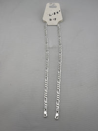 Load image into Gallery viewer, 925 Sterling Silver Figaro Chain Bracelet – Italian Link
