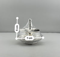Load image into Gallery viewer, Silver Diya Design 2 36gm – Traditional Pooja Lamp for Temple &amp; Festivals
