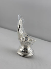 Load image into Gallery viewer, Silver Diya 15gm – Traditional Pooja Lamp for Temple &amp; Festivals
