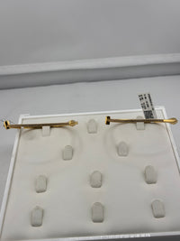 Load image into Gallery viewer, 925 Sterling Silver Gold Plated Minimalist Bar Stud Earrings
