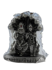 Load image into Gallery viewer, Pure Silver Laxmi Narasimha Idol, Silver Lakshmi Narasimha Murti
