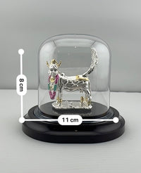 Load image into Gallery viewer, 999 Pure Silver Kamadhenu Idol 11gm – Sacred Wish – Fulfilling Cow Murti for Pooja
