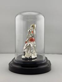 Load image into Gallery viewer, 999 Pure Silver Ambemata Idol in Protective Acrylic Dome 53.21 gm – Divine Amba Murti for Navratri &amp; Home Mandir
