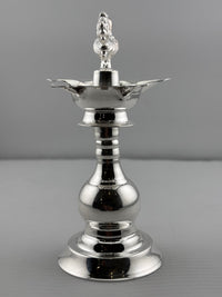 Load image into Gallery viewer, Silver Diya 48gm – Traditional Pooja Lamp for Temple &amp; Festivals
