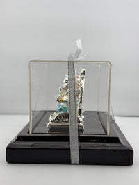 Load image into Gallery viewer, 999 Pure Silver Ganesha &amp; Lakshmi Idol 93gm – Divine Prosperity Murti for Home Mandir

